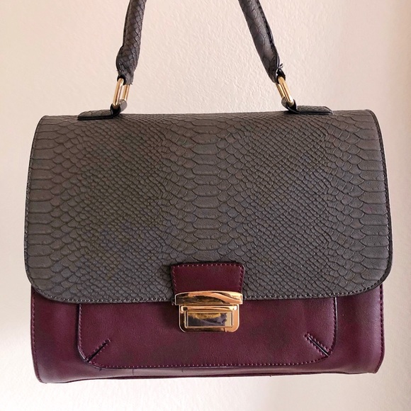 Aldo Handbags - ALDO Burgundy & Gray Handbag